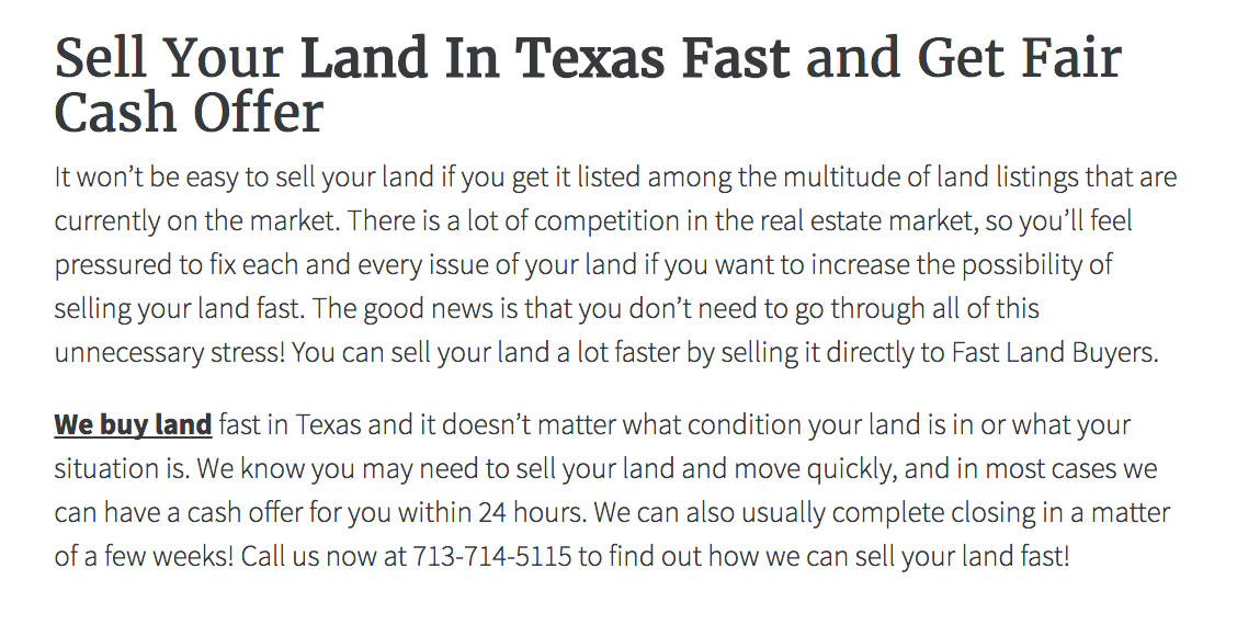 Land Seller Websites Template