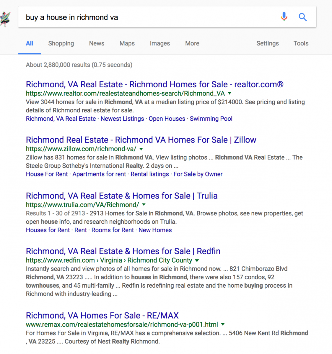 realtor keywords for seo