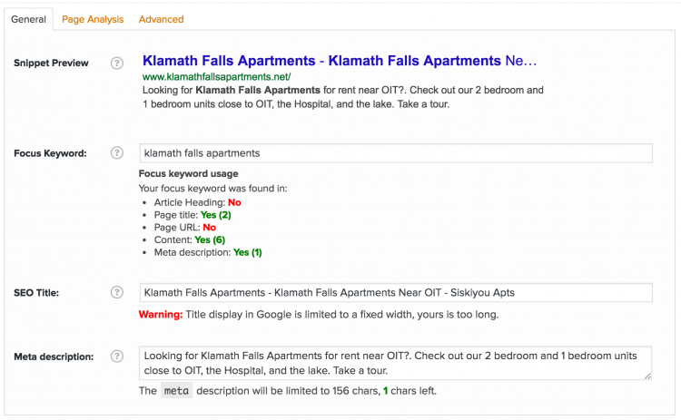 SEO Title Tag