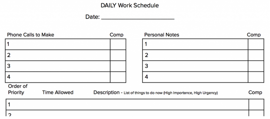 Carrot Daily Worksheet