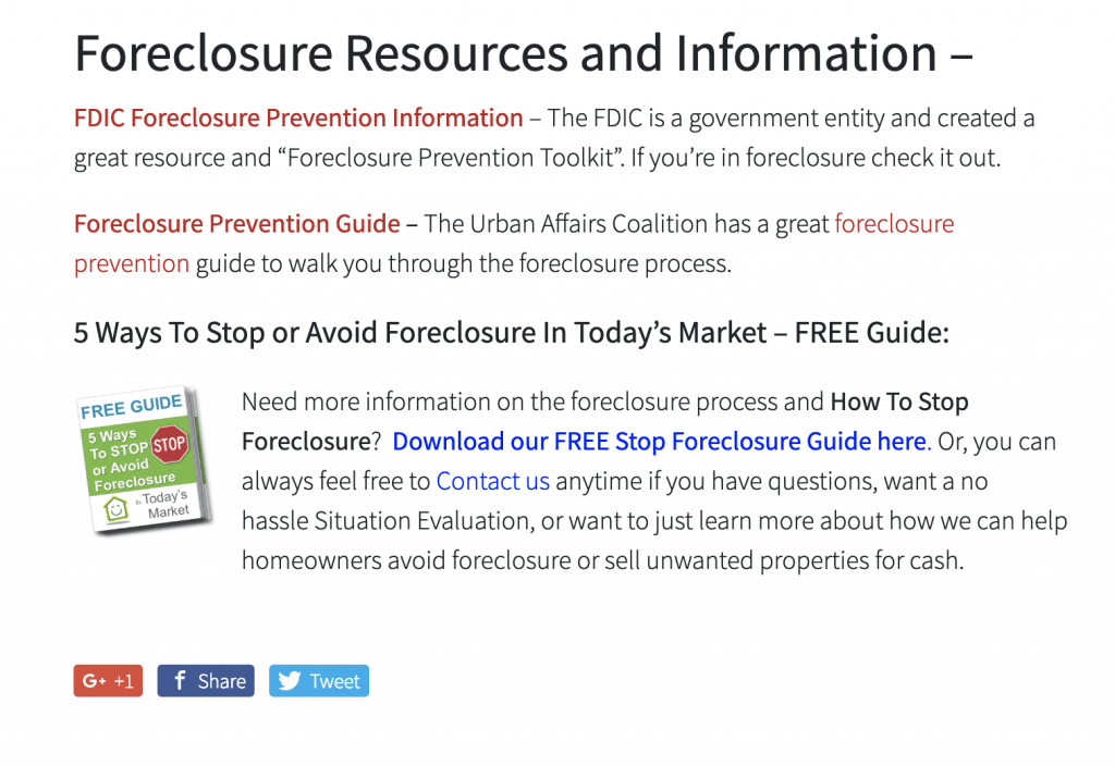 Sample Real Estate Investing Free Reports for lead generation