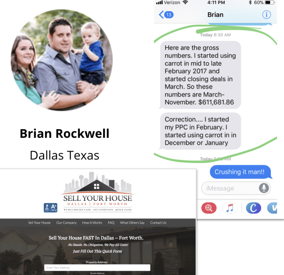 Brian Rockwell Carrot member success