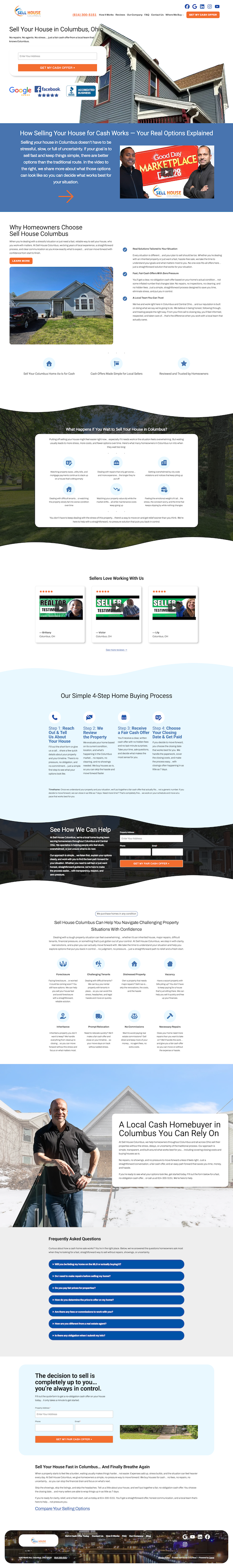 Sell House Columbus - After CarrotPro Web Design