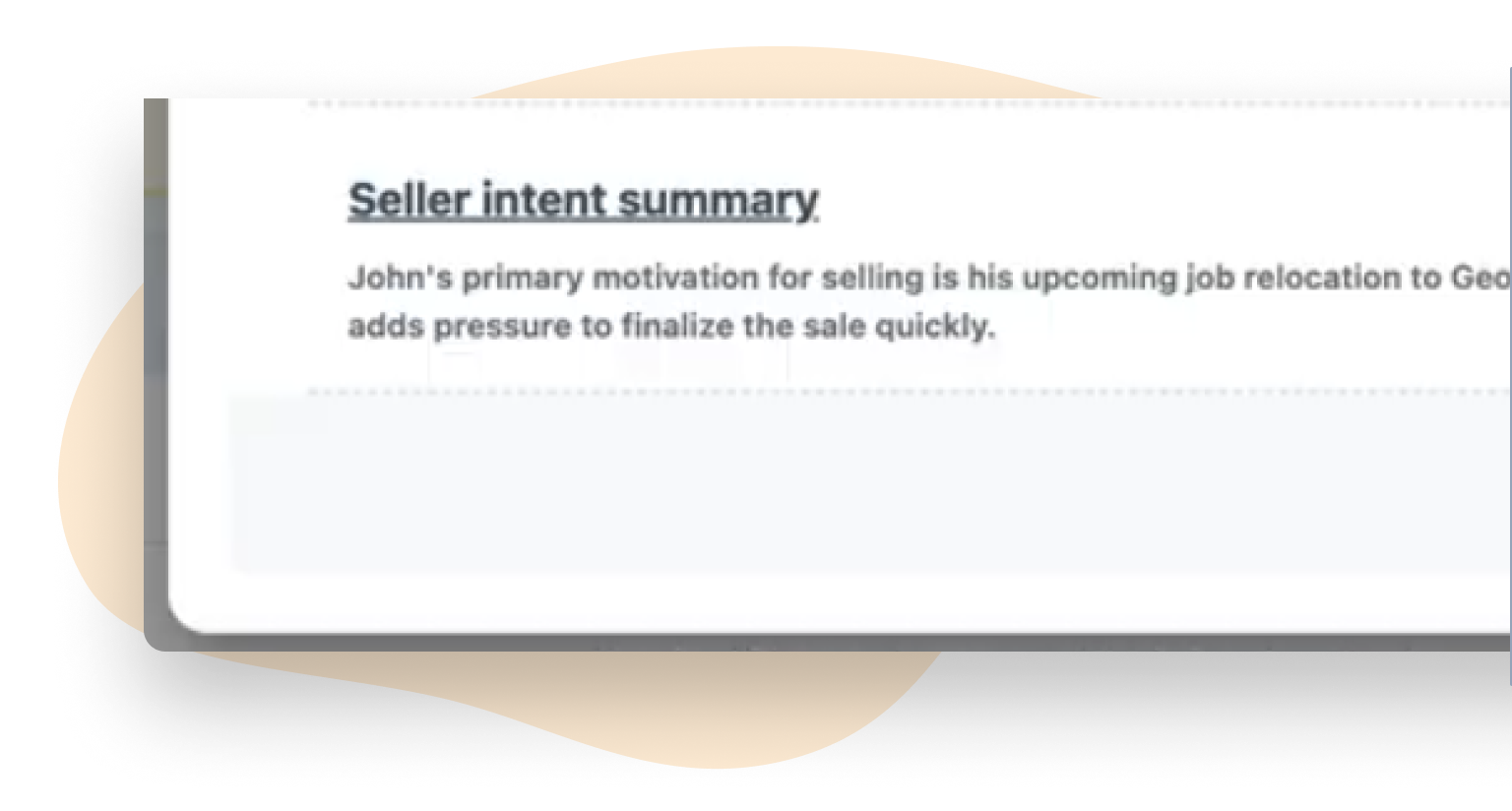 Carrot CRM AI Opportunity Summaries - seller intent summary