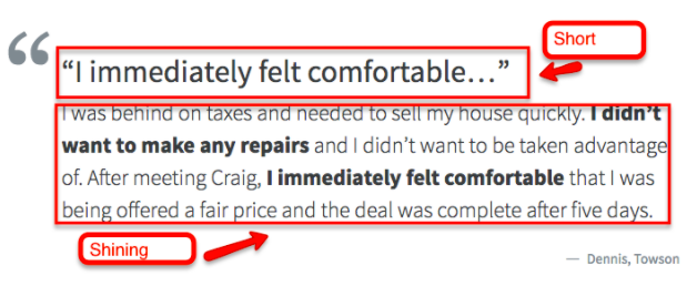 Real estate investor testimonial