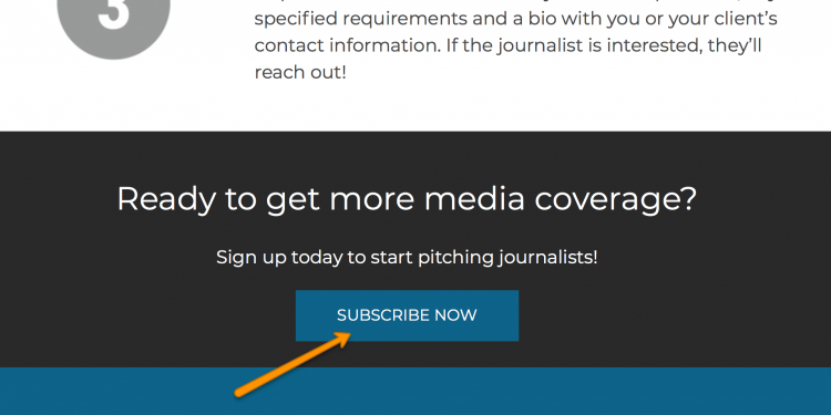 Subscribe now to your HARO link building campaign