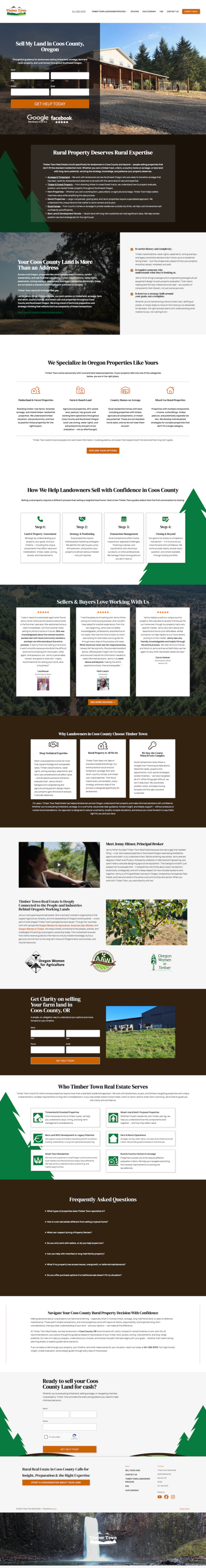 Timber Town - After CarrotPro Website Design