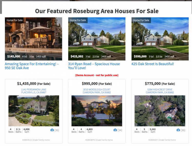 idx featured listings