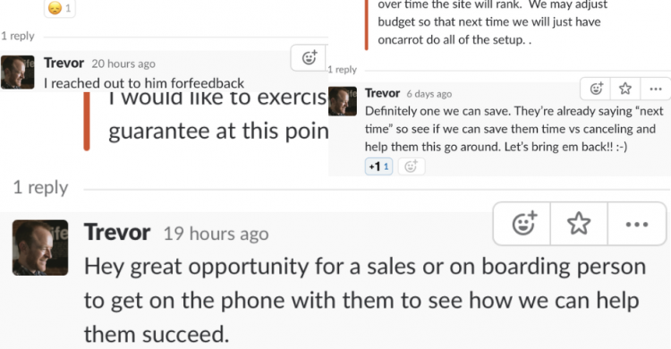 Carrot customer feedback