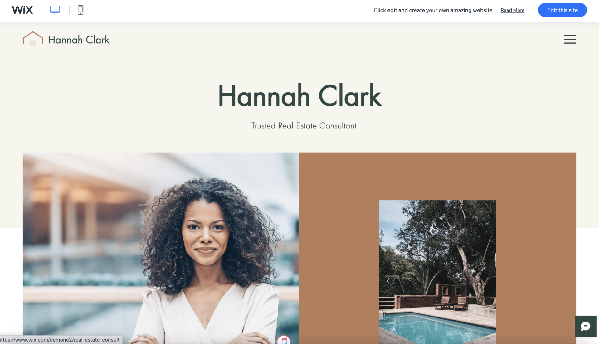wix website template for real estate agents