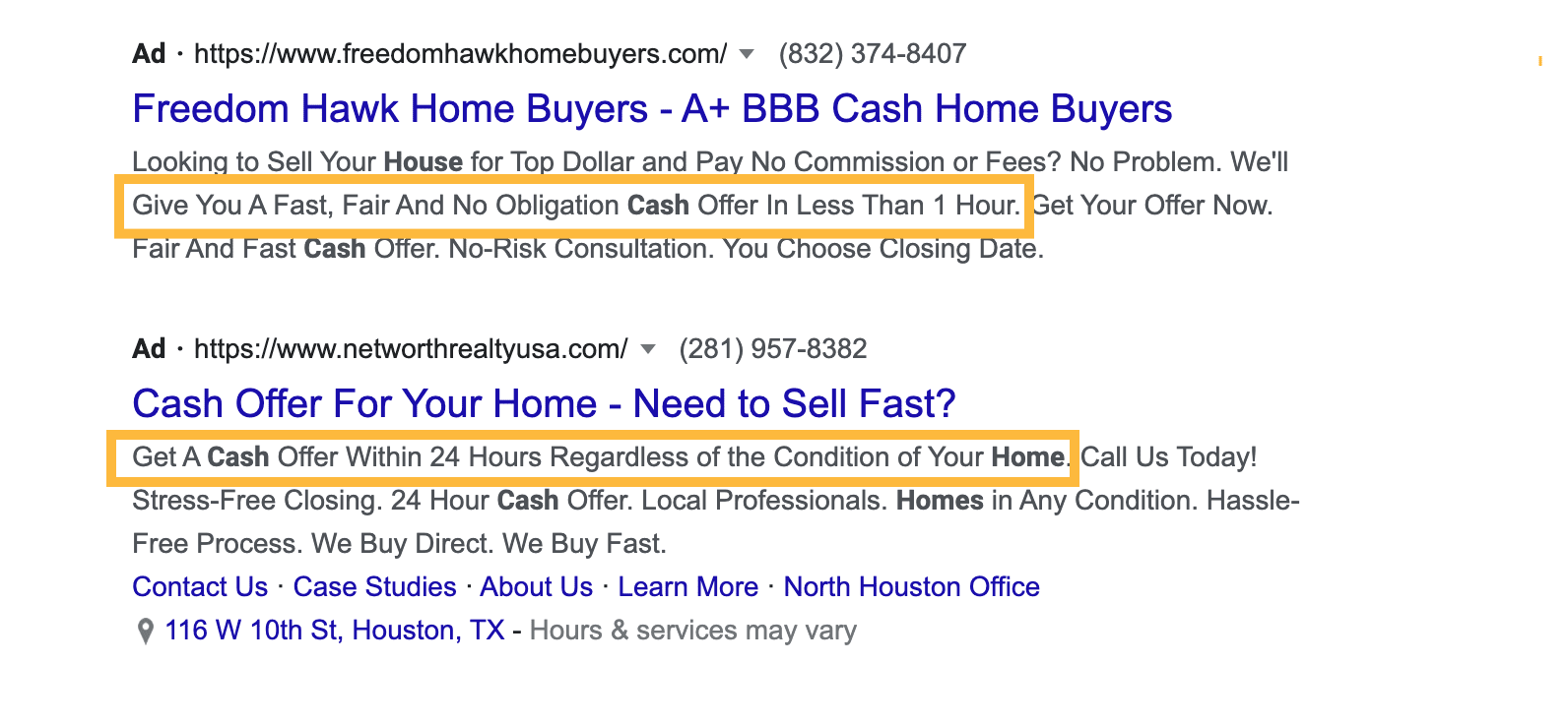 Add Credibility to your google ads
