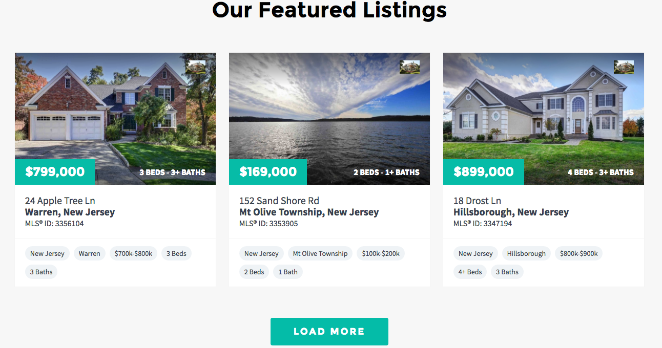 real estate agent featured listings