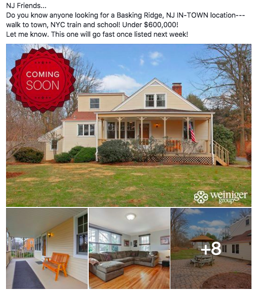 real estate facebook post