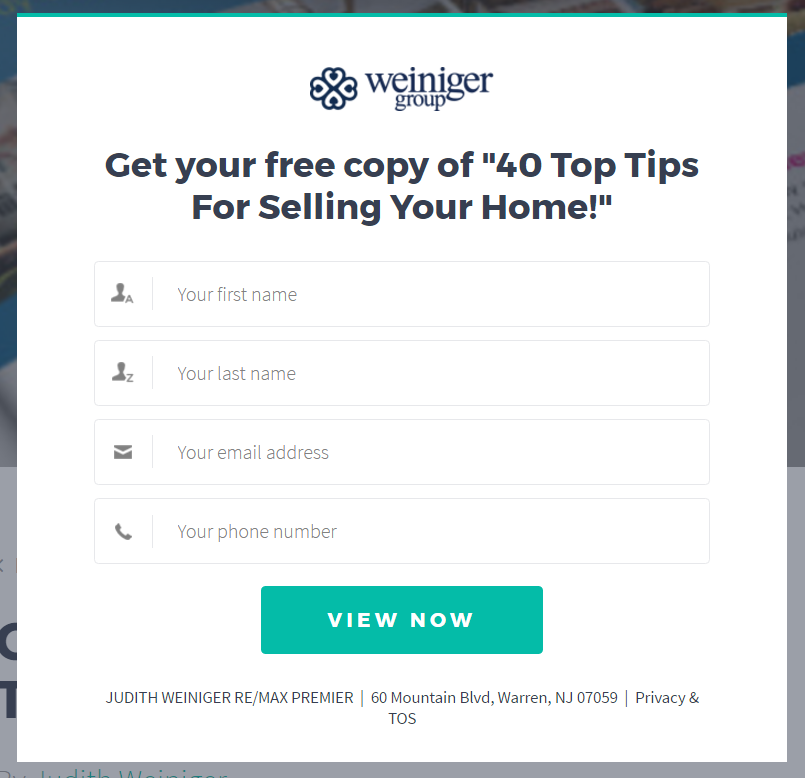 Content Marketing Ideas for Real Estate Agents Form