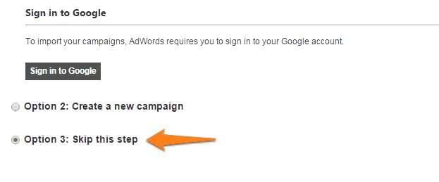 bing-ad-account-skip-this-step