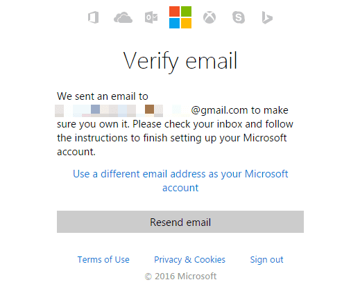 bing ads account email verify