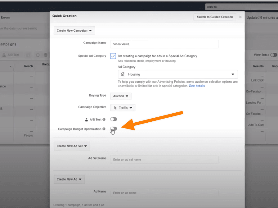 Facebook Budget Optimization