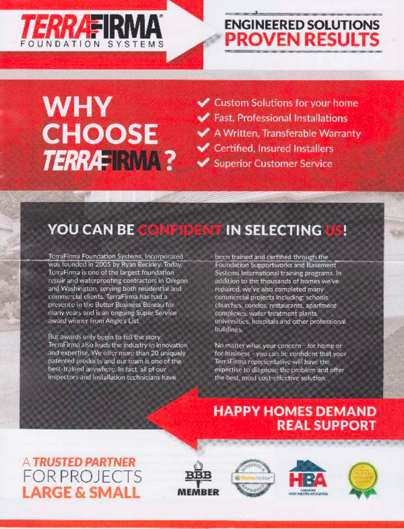 TerraFirma credibility packet