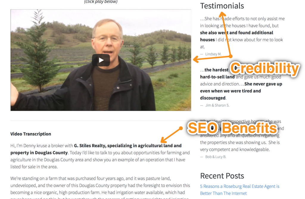 Carrot's VideoPost gives both SEO benefits and credibility benefits.