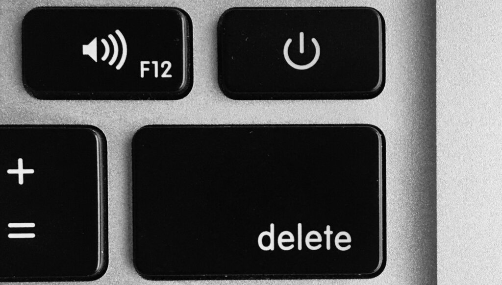 Delete key on keyboard