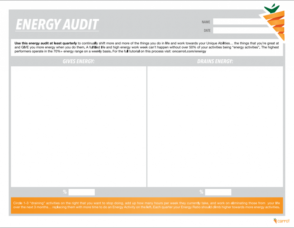 Carrot energy audit