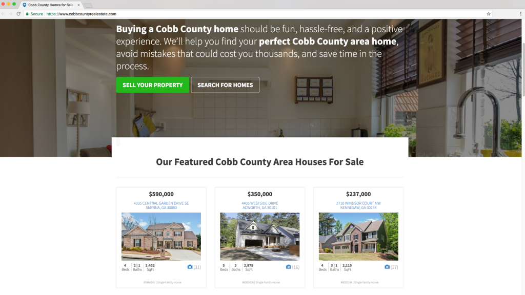 Carrot automatically pulls in select properties to market on your website
