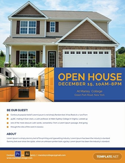 open house ideas fliers