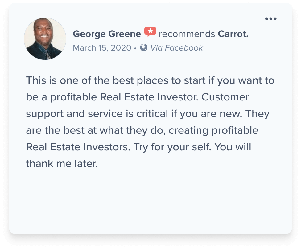 George Greene recommends Carrot