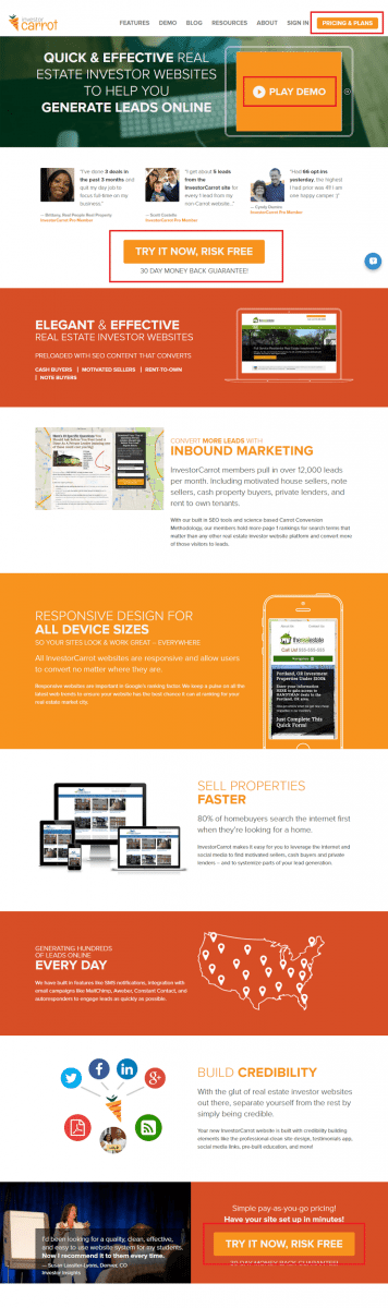 InvestorCarrot Home Page
