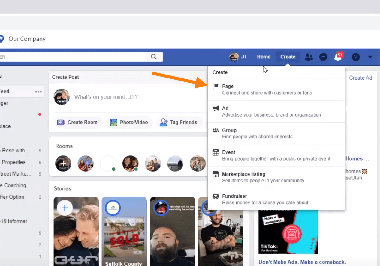 Facebook Page to Find Motivated Sellers