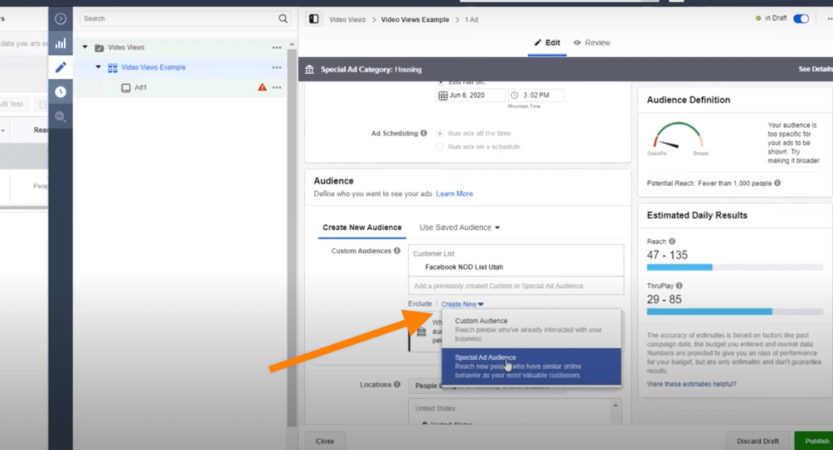 Create a Look-alike Audience from Your List