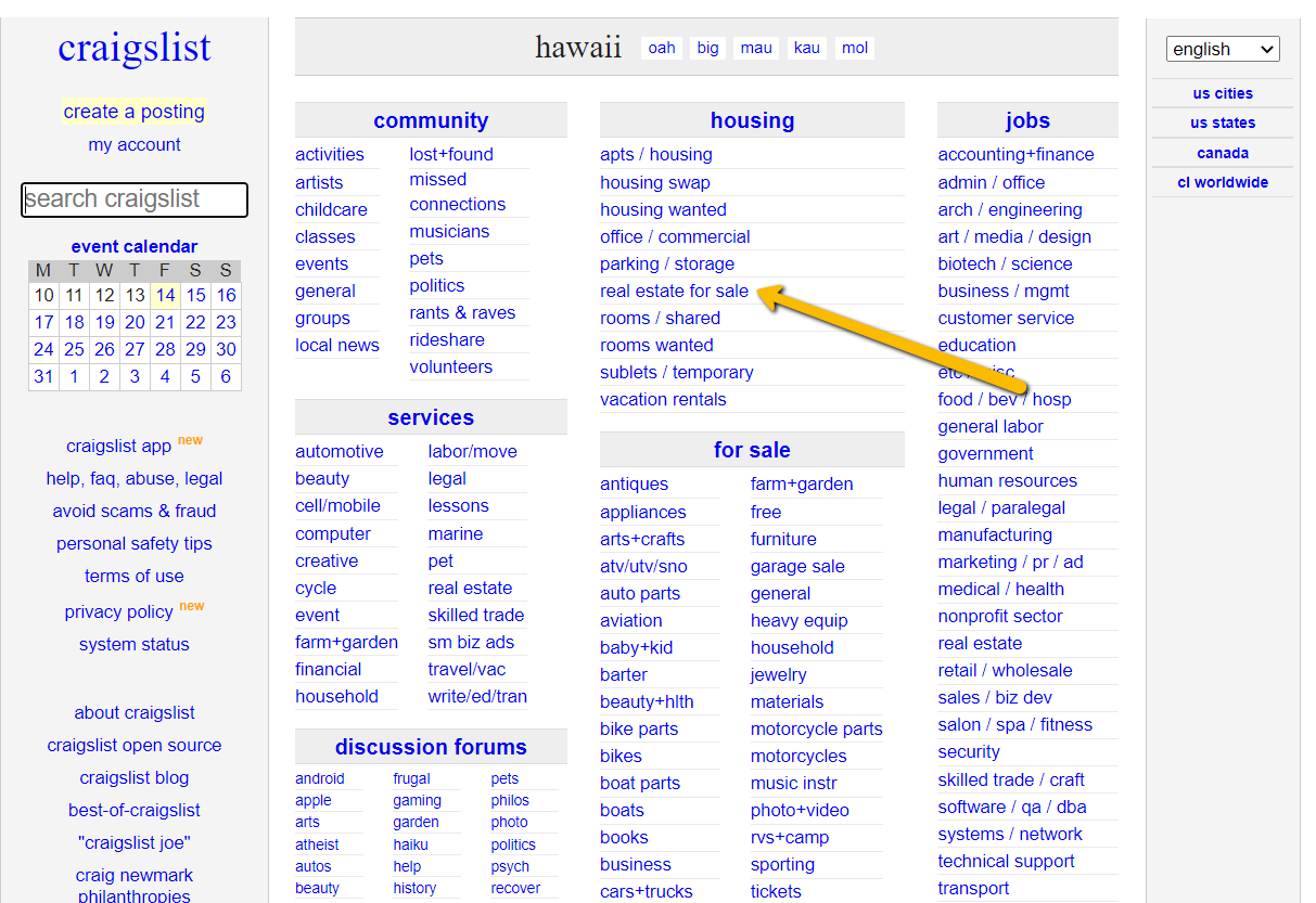 craigslist for real estate leads