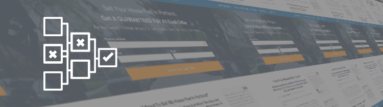 real estate investing landing page design