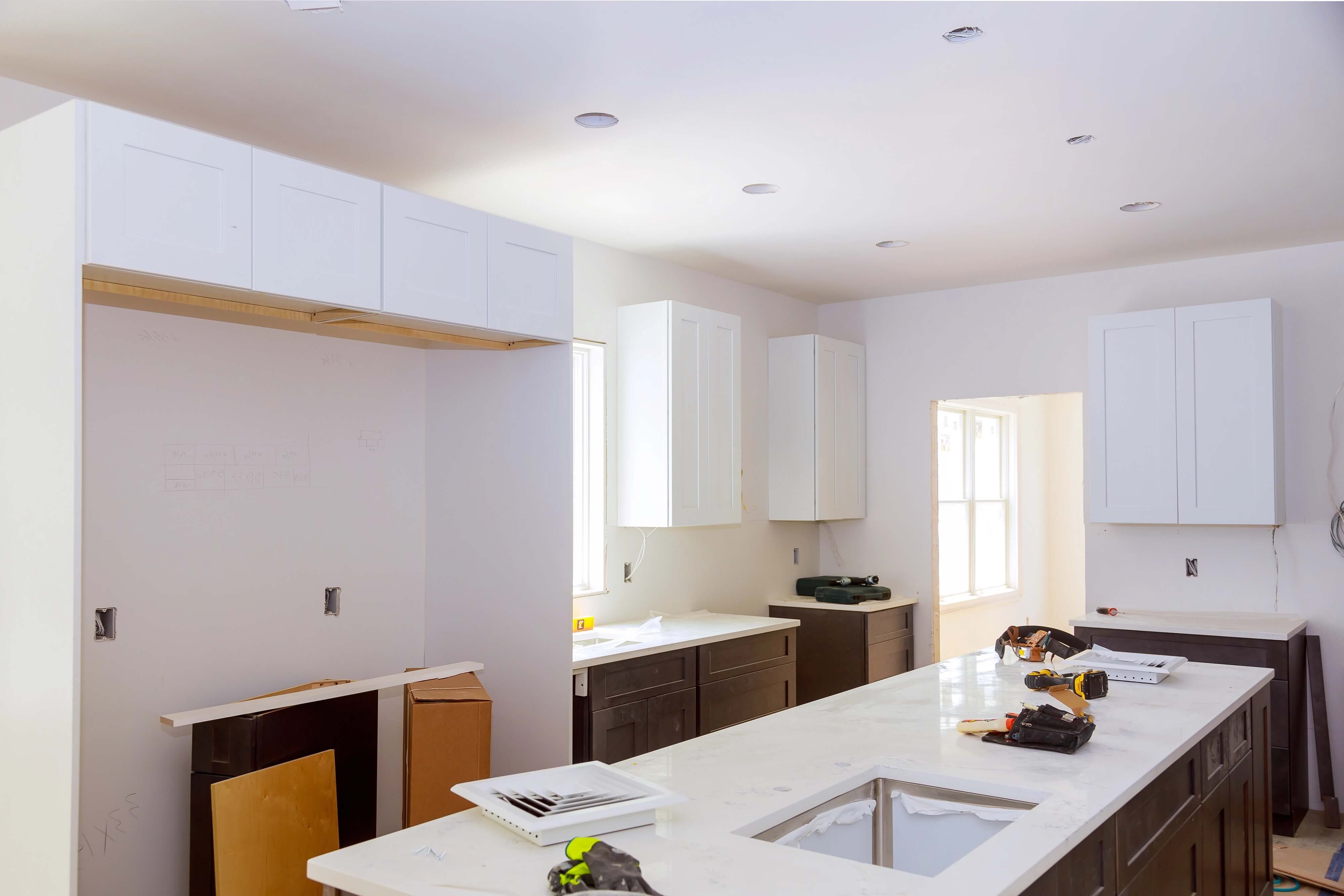 Mr. Junk Removal working on a kitchen remodel in Las Vegas