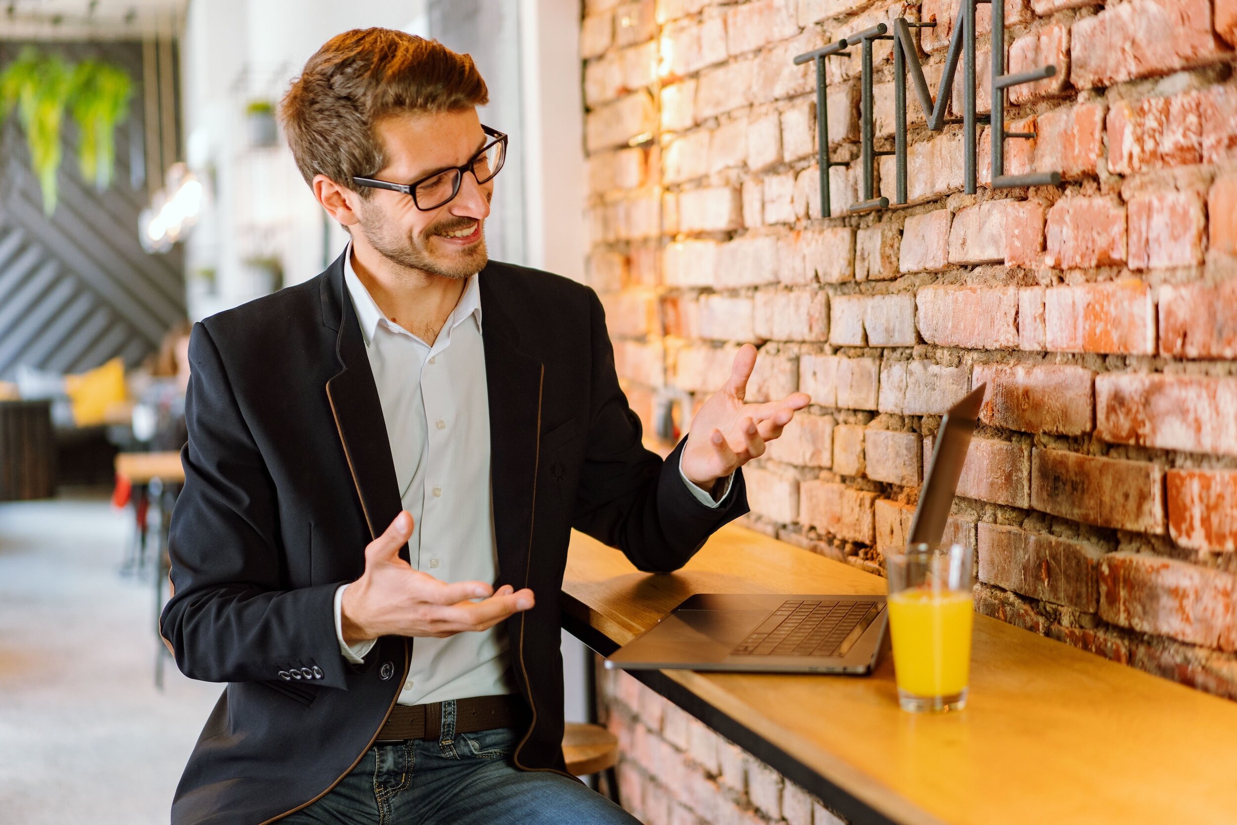 small business owner considering website management