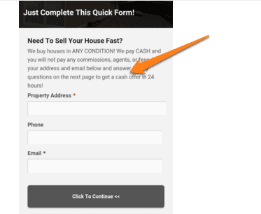 mobile optimized forms