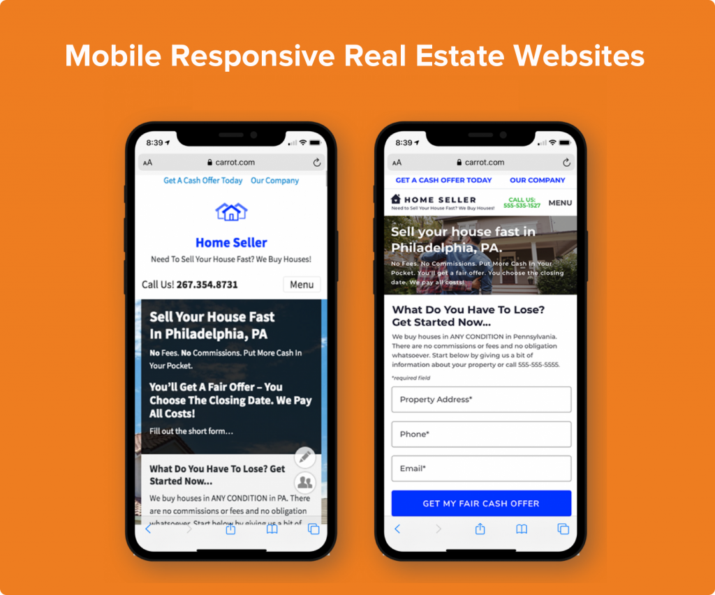 mobile friendly real estate websites