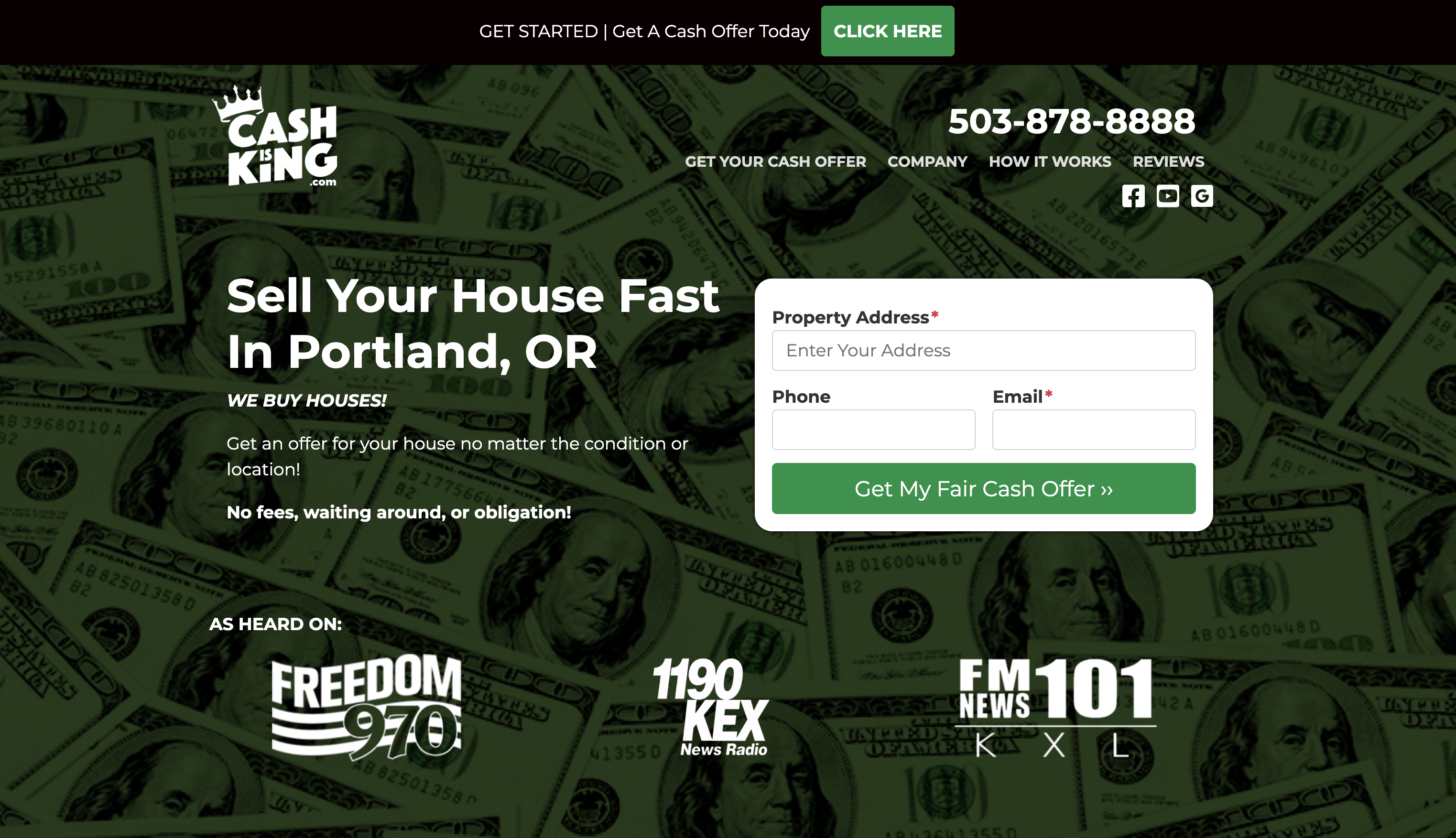real estate investor website credibility