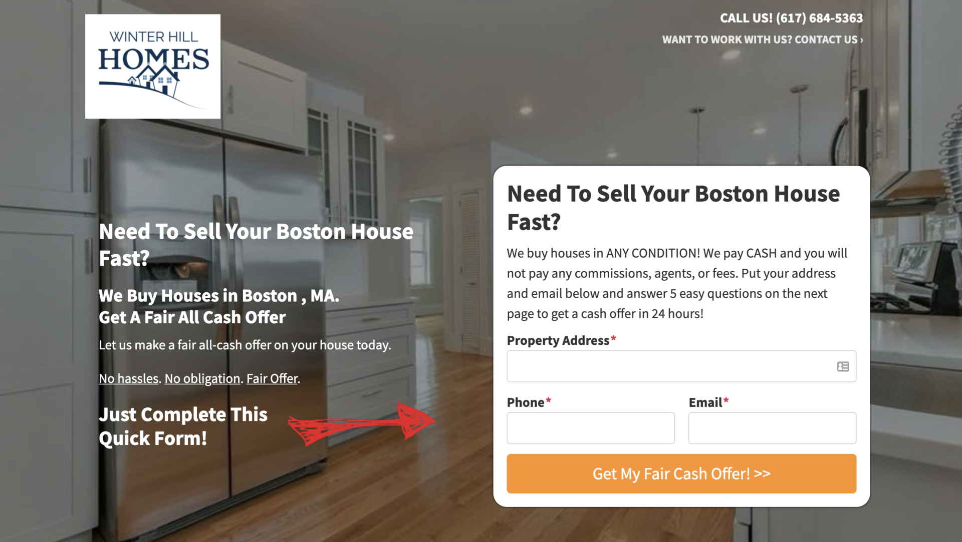 Carrot investor website hero section