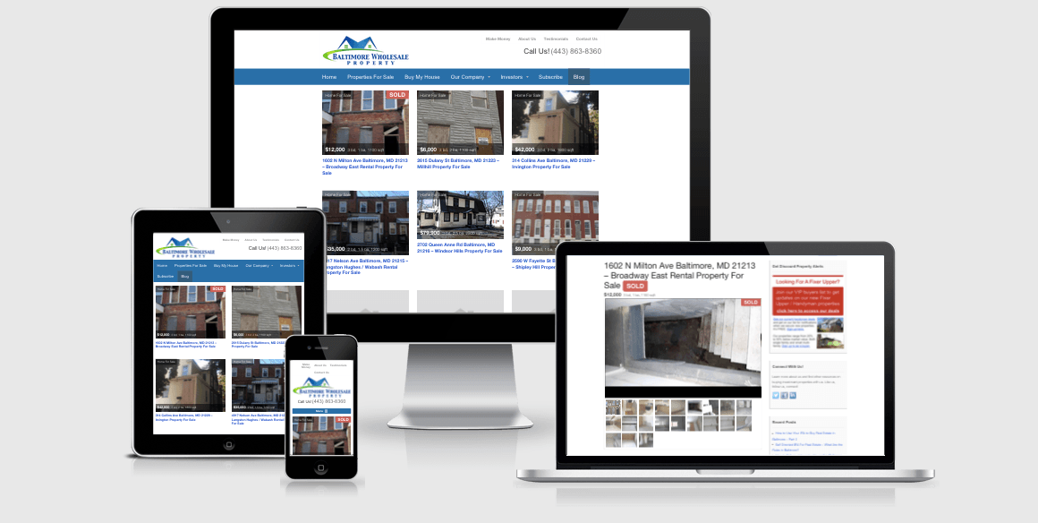 responsive property listing website
