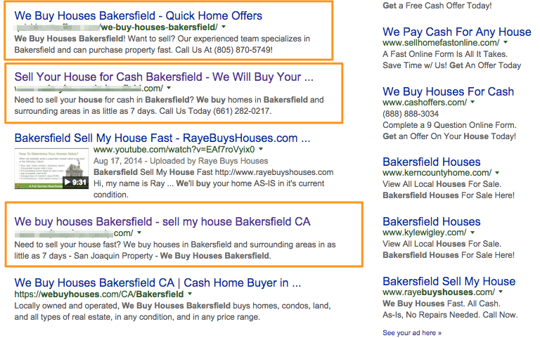 seo rankings for InvestorCarrot websites
