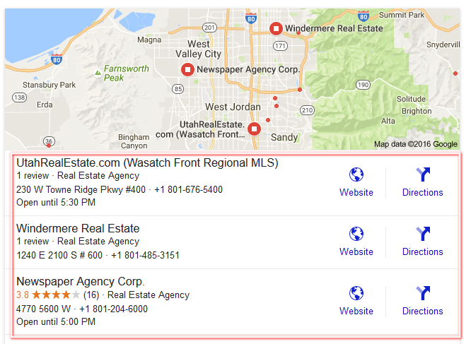 seo real estate map