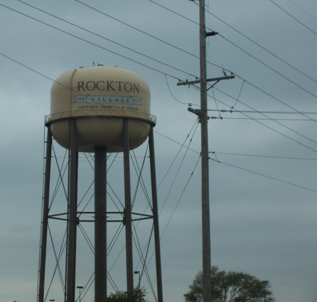 Rockton water tower on the sell your house fast in Rockton page