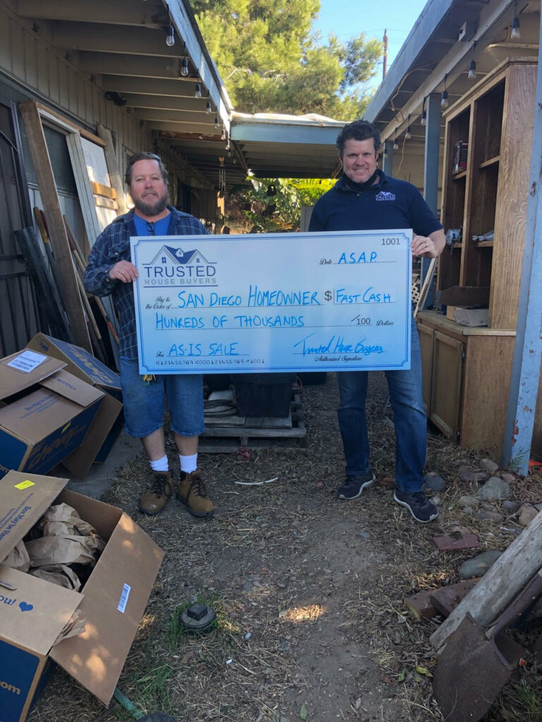 San Diego Home Owner's Giant Check