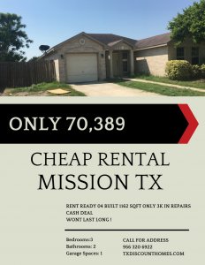 Cheap Mission TX Rental Available