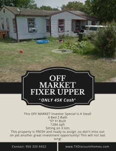 Off Market Fixer Upper Corpus Christi