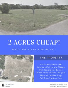 Cheap 2 Acres Flyer