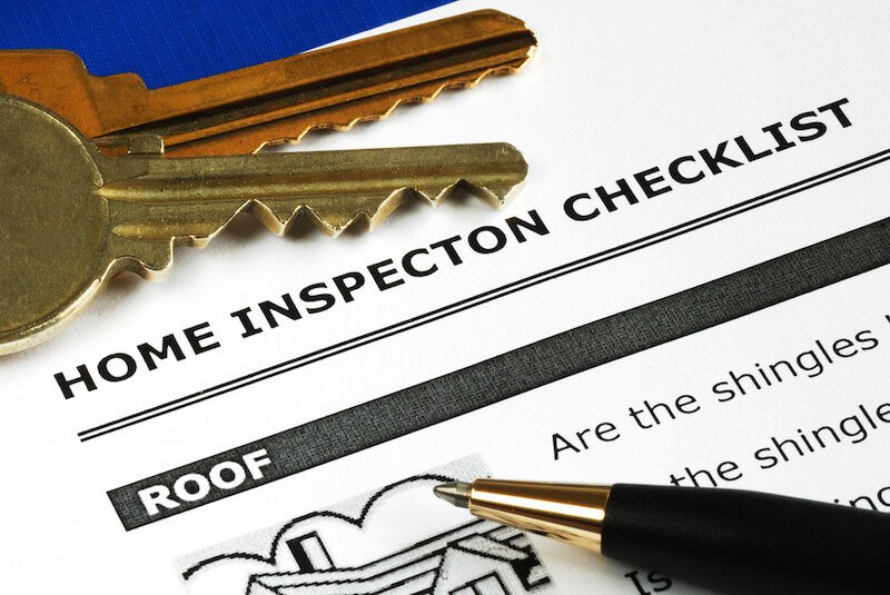 Paperwork for a home inspection 