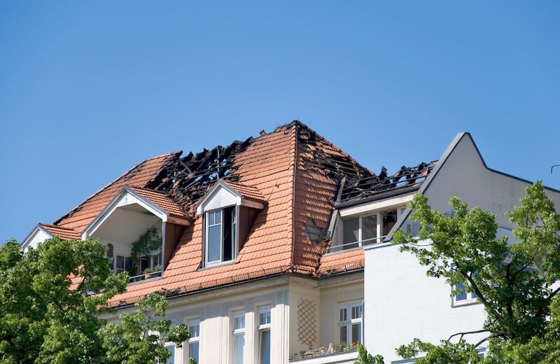 House with fire damage in Memphis