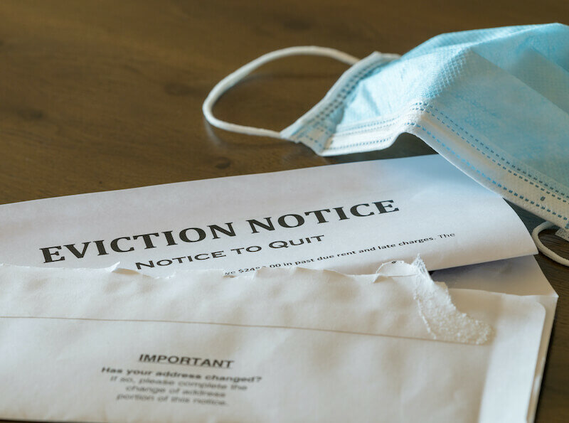 eviction notice starting the eviction process